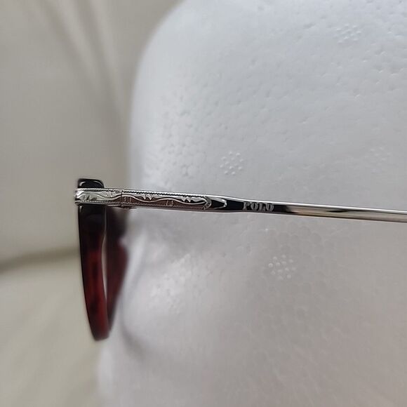 Polo Ralph Lauren PH2135 5513 53-17 140 Eyeglass Frame Cat Eye Acetate Red - Picture 3 of 7